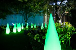 Funky garden lighting