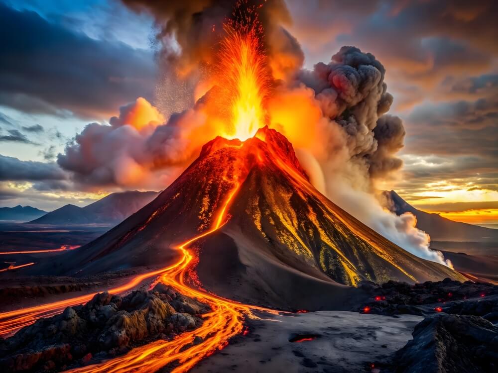 Volcanic eruption